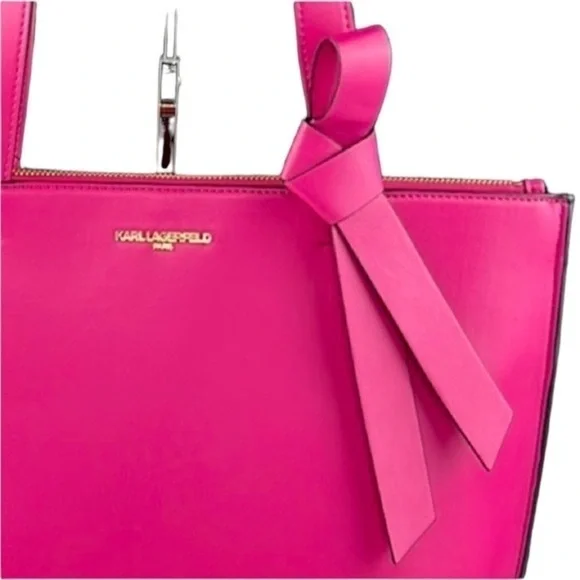 Karl Lagerfeld - ‘Knot - Fuchsia’ 13”x 15”x 5”. NWT. Firm!